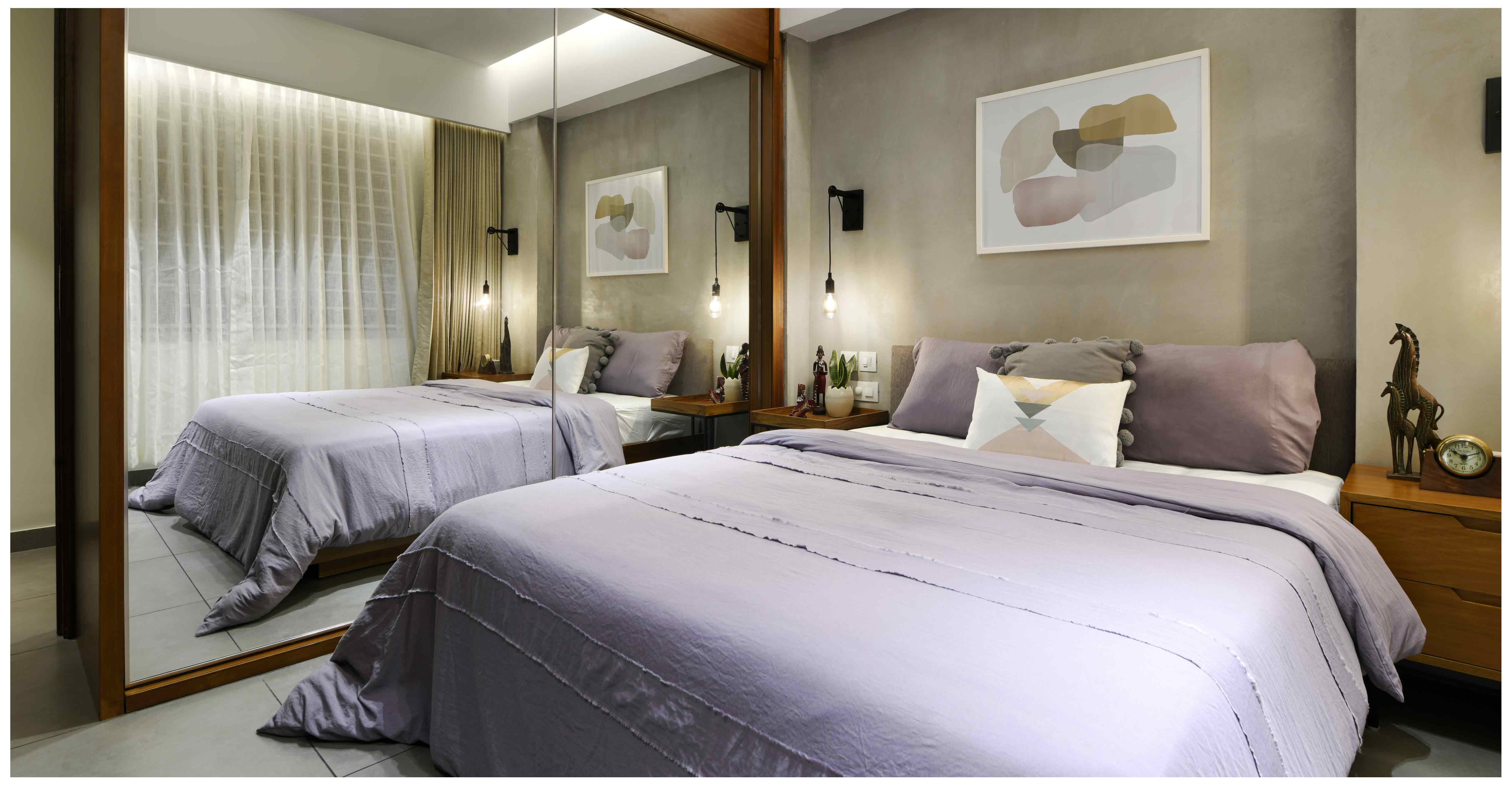 Stylish bedroom interior design by Kochi-shardes interior designers