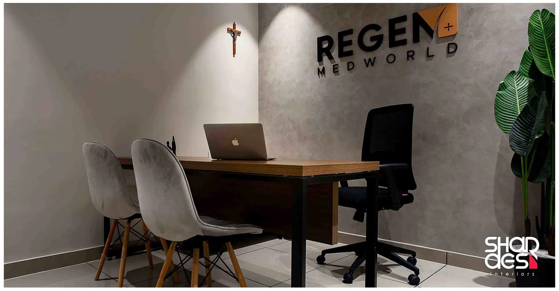 Modern clinic consultation room