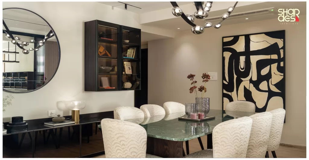 Modern dining room interior