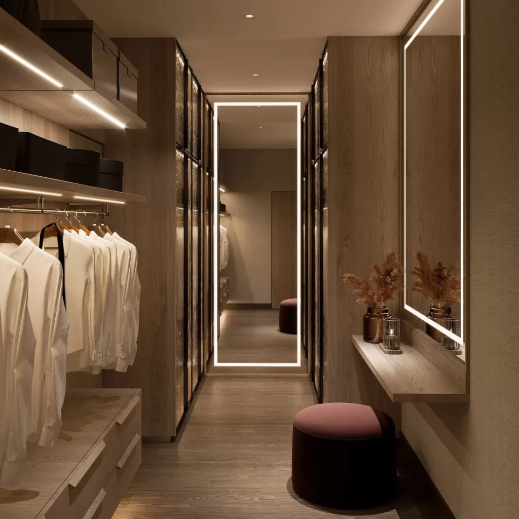 Modern wardrobe closet